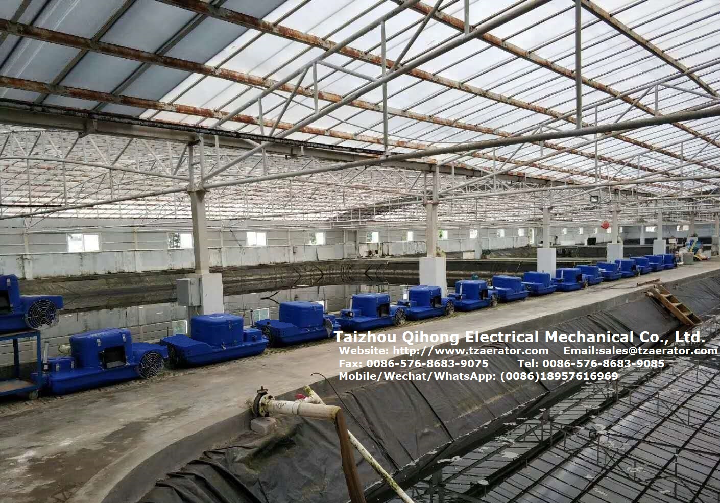 solar Auto shrimp feeder in pond-2