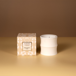 100g scented candle in plaster jar