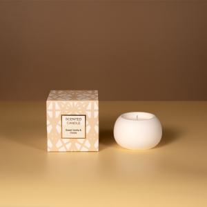 45g scented candle in plaster jar