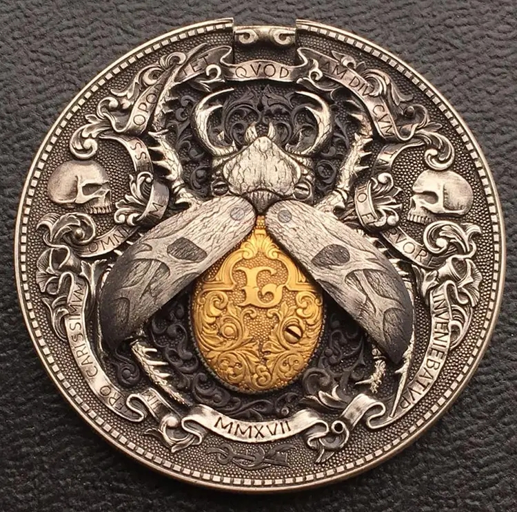 Custom promotional ancient insect metal nickel 3d collection old (1) Custom promotional ancient insect metal nickel 3d collection old Coin - Image 1