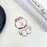 Hot Desktop Cute Cartoon Brown Bear Lazy Ring Buckle Mobile Phone Stand Phone Holders - Image 4