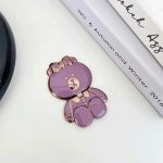 Hot Desktop Cute Cartoon Brown Bear Lazy Ring Buckle Mobile Phone Stand Phone Holders - Image 3