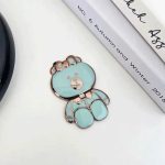 Hot Desktop Cute Cartoon Brown Bear Lazy Ring Buckle Mobile Phone Stand Phone Holders - Image 7