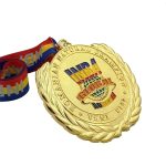 Zinc Alloy 3D Gold Award Marathon Running Custom Metal Sport Medal - Image 3