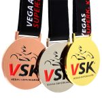 Zinc Alloy 3D Gold Award Marathon Running Custom Metal Sport Medal - Image 4