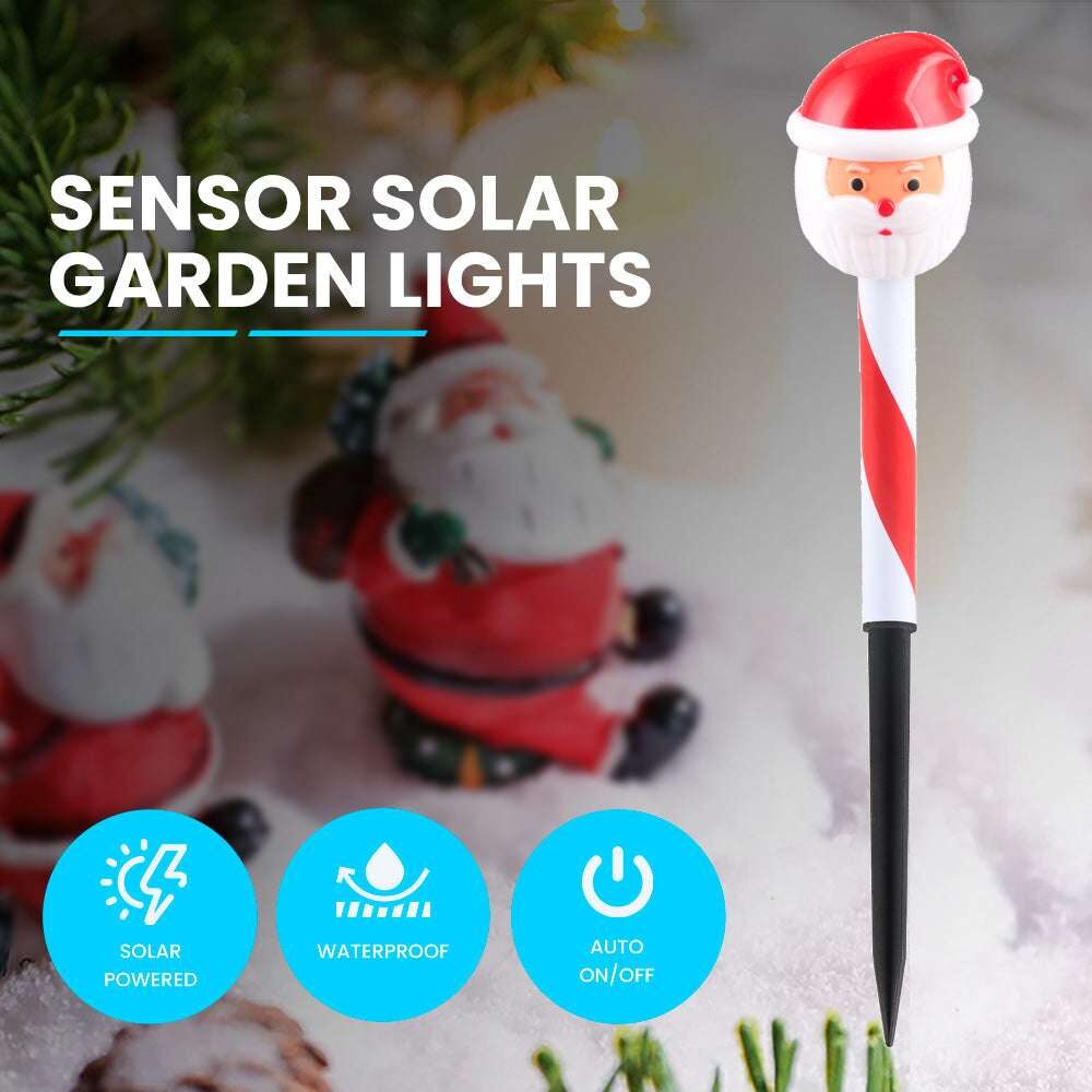 NEKEPY Solar Christmas LED Lights Outdoor Waterproof Landscape (Santa Claus) - 1 Pack - Image 2
