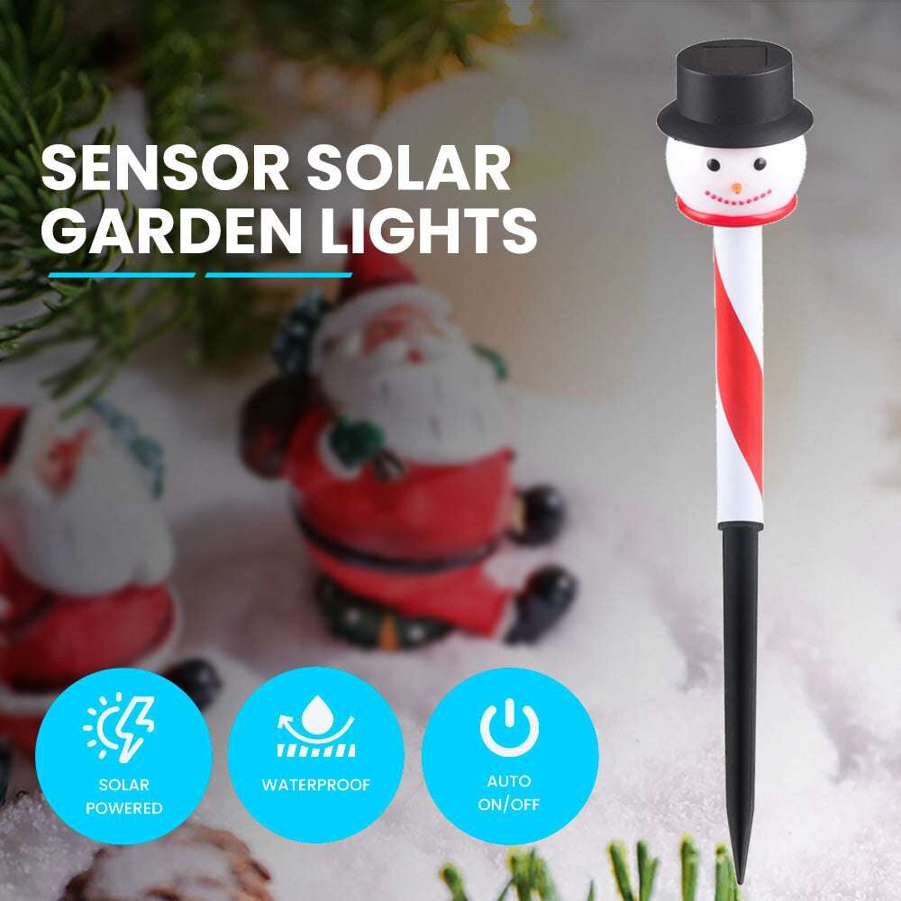NEKEPY Solar Christmas LED Lights Snowman Outdoor Waterproof Landscape - 1 Pack - Image 2