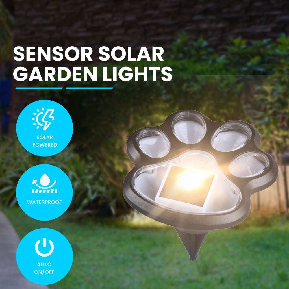 NEKEPY Solar Paw Lights Outdoor Waterproof Landscape LED Light - 2 Pack - Image 2