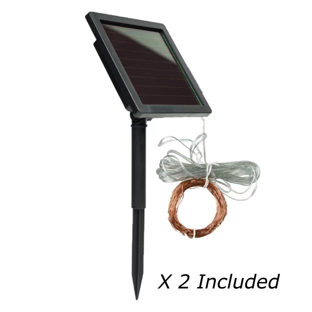 Nekepy Super-Long Solar String Lights Outdoor 8 Light Modes Solar Lights for Patio Garden House and Pool Waterproof Tree Copper Wire Solar Light 1800mAh Battery Powered Solar Light - Image 3