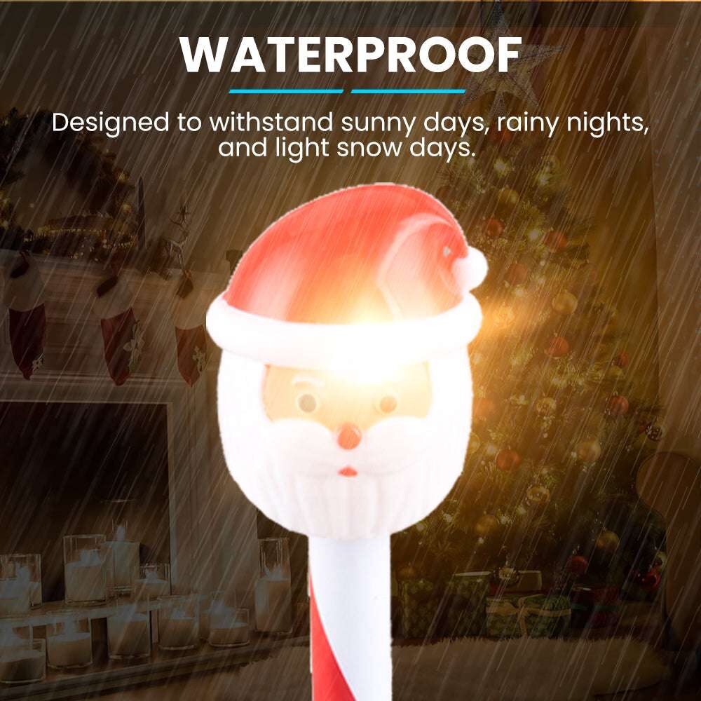 NEKEPY Solar Christmas LED Lights Outdoor Waterproof Landscape (Santa Claus) - 1 Pack - Image 4
