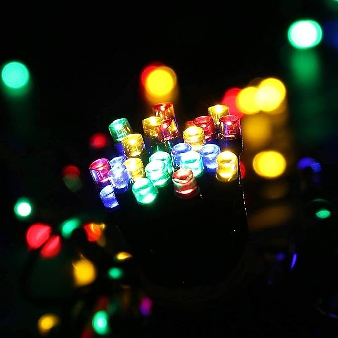 NEKEPY 1 Pack Solar String Lights Outdoor 72ft 250 LED Solar Fairy String Lights (Colour) - Image 5