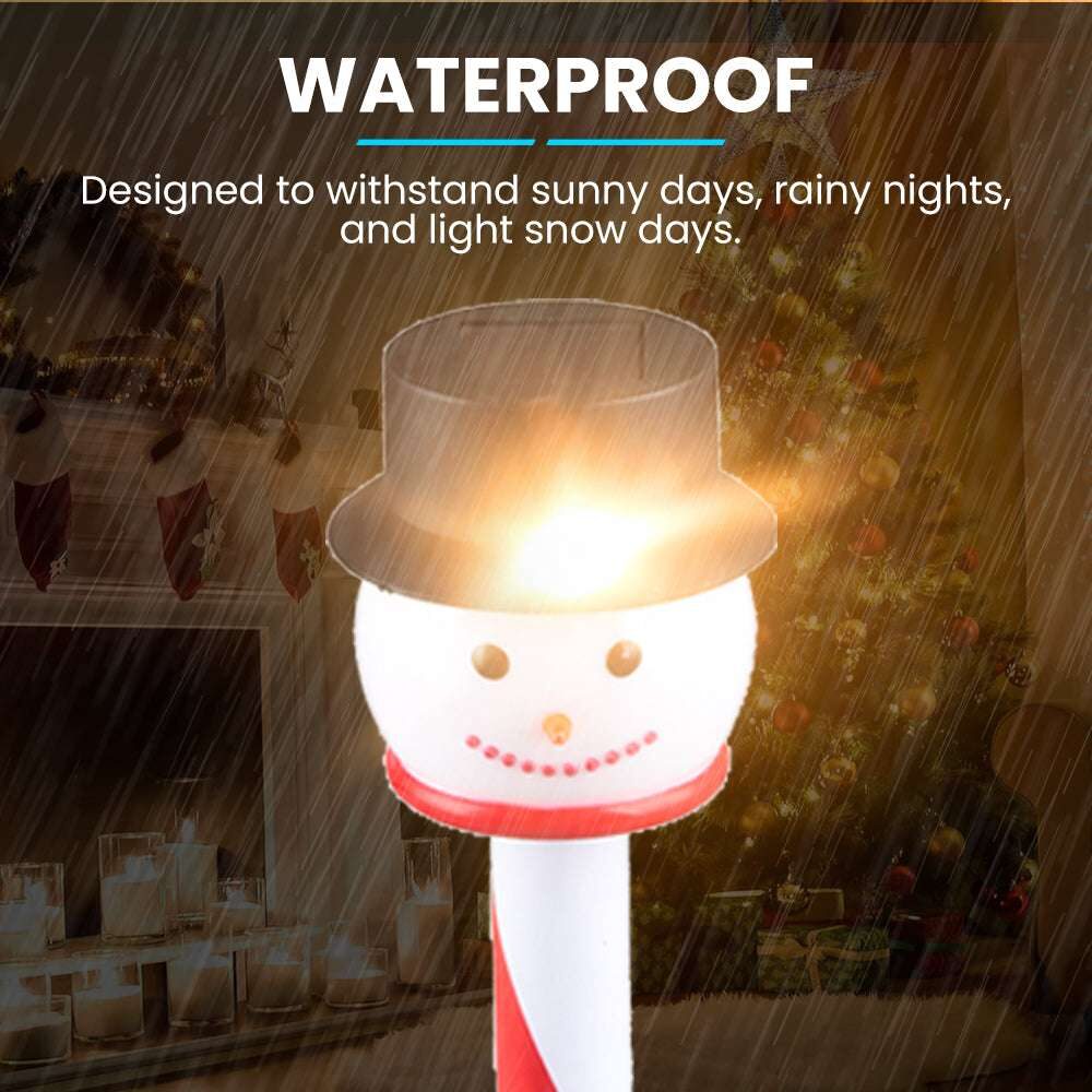 NEKEPY Solar Christmas LED Lights Snowman Outdoor Waterproof Landscape - 1 Pack - Image 5