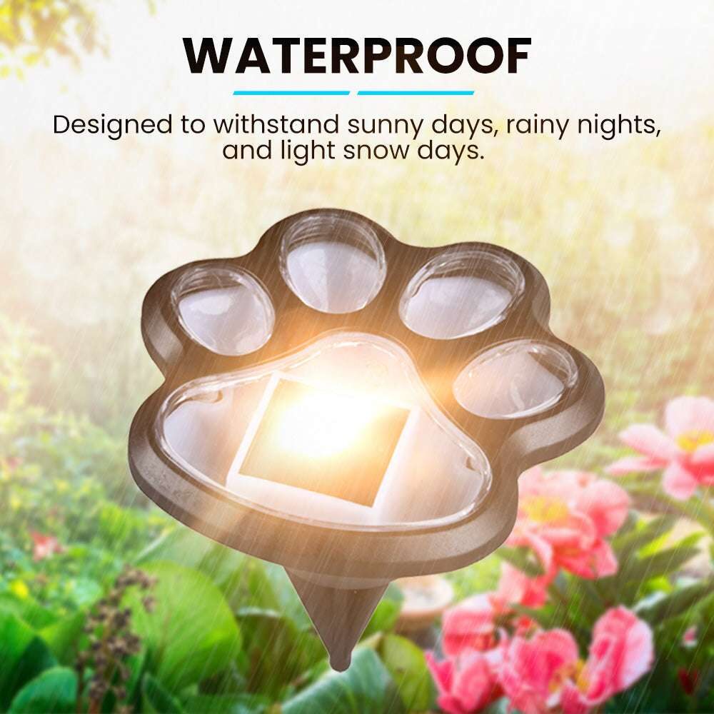 NEKEPY Solar Paw Lights Outdoor Waterproof Landscape LED Light - 2 Pack - Image 5