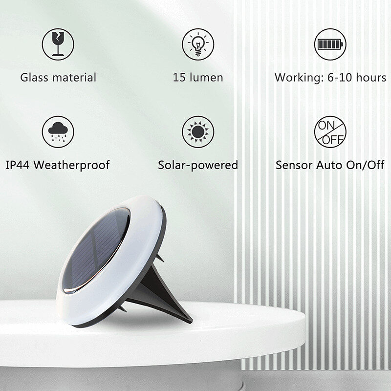 Nekepy Solar Garden Light Weatherproof Motion Sensor Light 7 Colors Solar Light 2 Shift Modes Suitable for Pathway Patio Pool LED Light Wire-Free and Battery-Free Outdoor Solar Light - Image 5