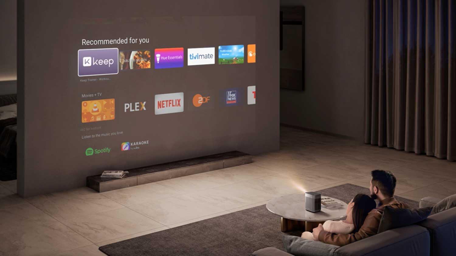 XGIMI Halo True 1080p Full HD 800 ANSI Lumen Smart Portable Projector - Image 6