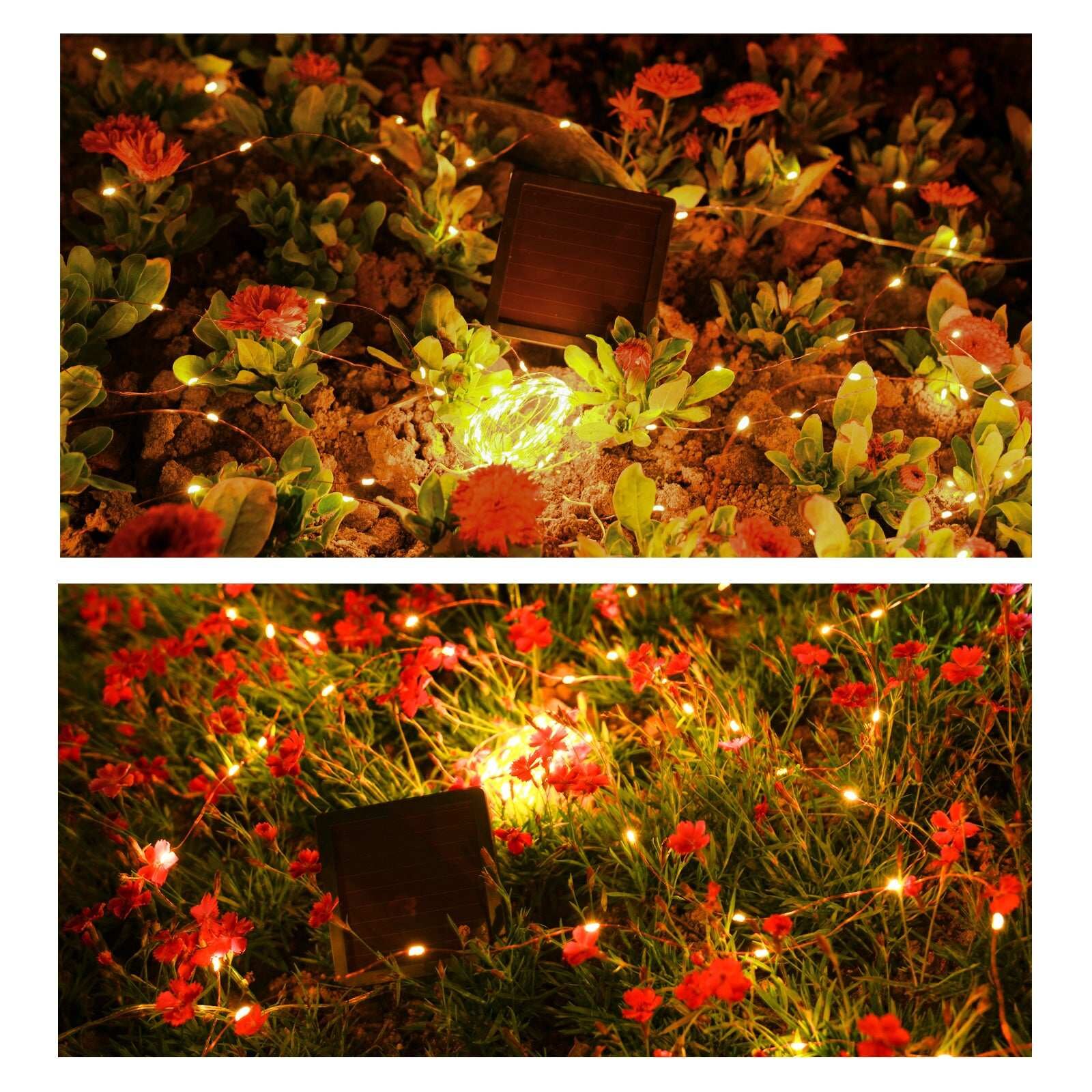 Nekepy Super-Long Solar String Lights Outdoor 8 Light Modes Solar Lights for Patio Garden House and Pool Waterproof Tree Copper Wire Solar Light 1800mAh Battery Powered Solar Light - Image 7
