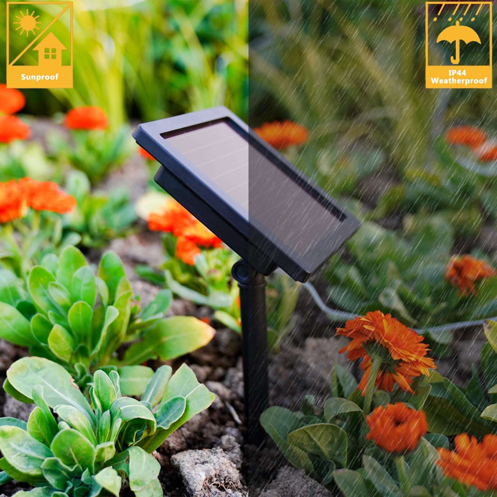 Nekepy Super-Long Solar String Lights Outdoor 8 Light Modes Solar Lights for Patio Garden House and Pool Waterproof Tree Copper Wire Solar Light 1800mAh Battery Powered Solar Light - Image 8