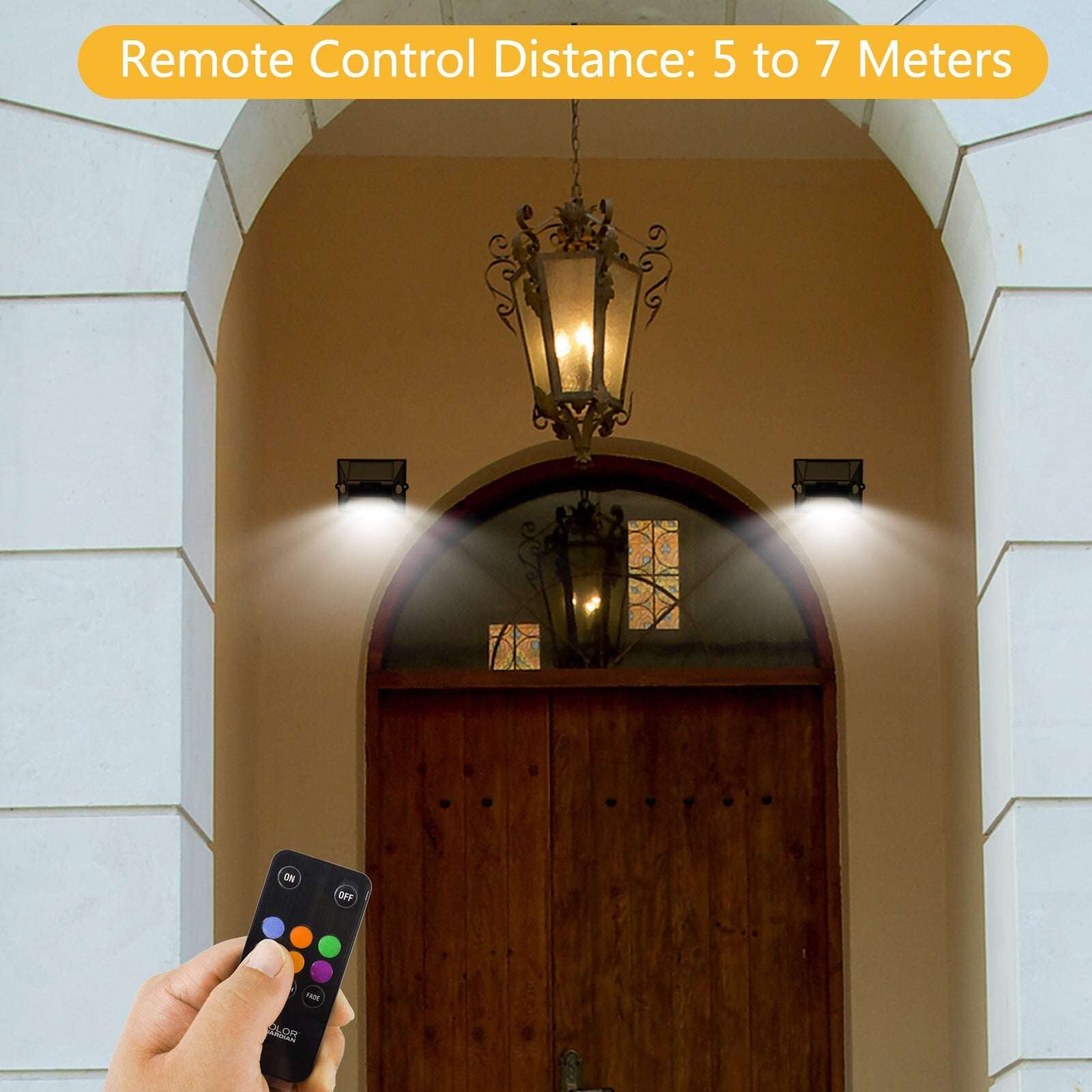 Nekepy Solar Motion Sensor Light 8 Light Modes 180 Degree Motion Detection Weather Resistant Solar Light Suitable for Home Entrance Garage Hallway Patio Solar Powered Light - Image 8