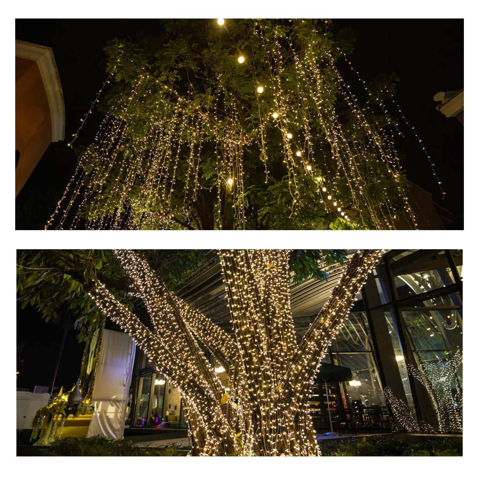 Nekepy Super-Long Solar String Lights Outdoor 8 Light Modes Solar Lights for Patio Garden House and Pool Waterproof Tree Copper Wire Solar Light 1800mAh Battery Powered Solar Light - Image 9